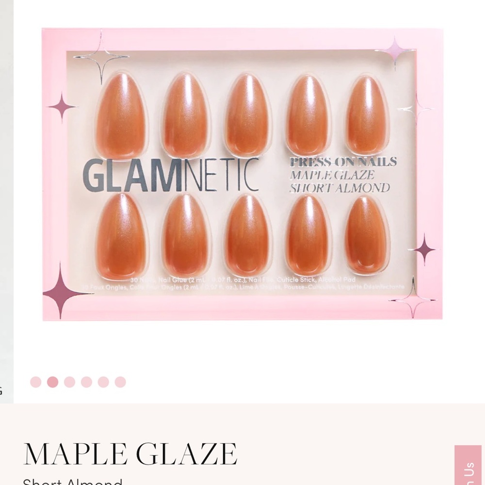 Glamnetic - Maple Glaze Short Almond Nails